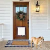 Cat Flap Door with 4 Way Security Lock Cat Dogs Flap Doors Cat Puppy Safety Gate