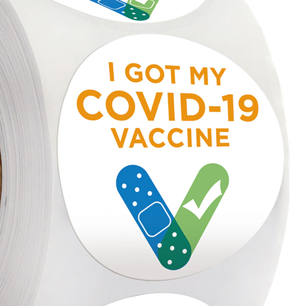 

I Got My Vaccine 500pcs Round Stickers on a Roll 1.5 inch Diameter Labels, 501 Original