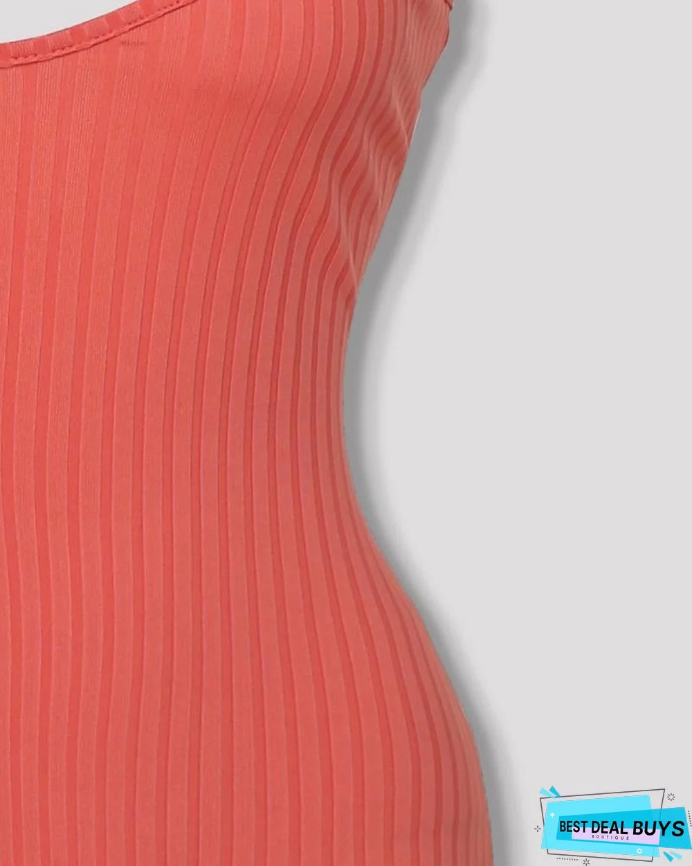 Spaghetti Strap V-Neck Bodycon Dress