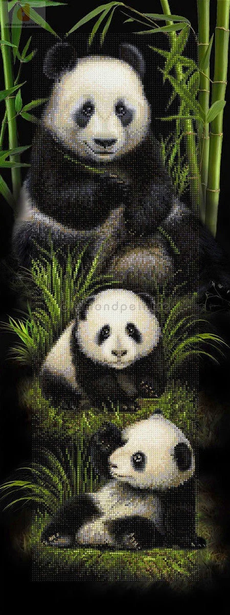 Chinese panda | Full Round/Square Diamond Painting Kits (30x90cm)