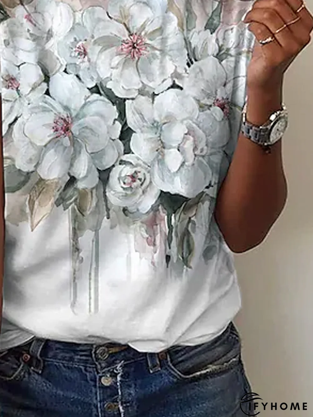 Casual Loosen Short Sleeve T-Shirt | IFYHOME