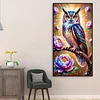 (40*70cm)Owl - Full Round Drill Diamond Painting