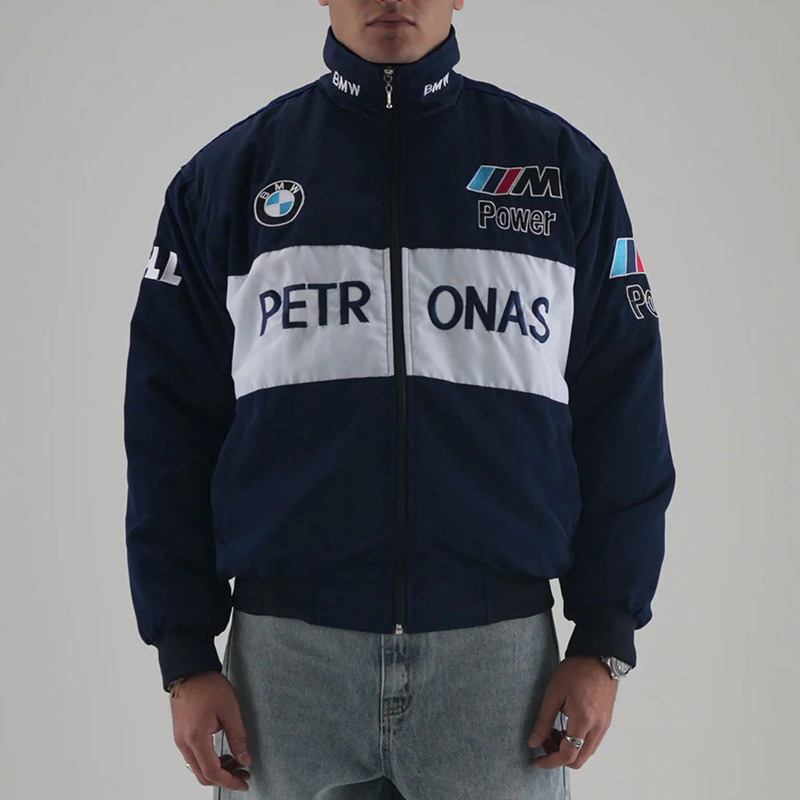 Unisex Racing Style Street Fashion Loose Racing Casual Print Jacket