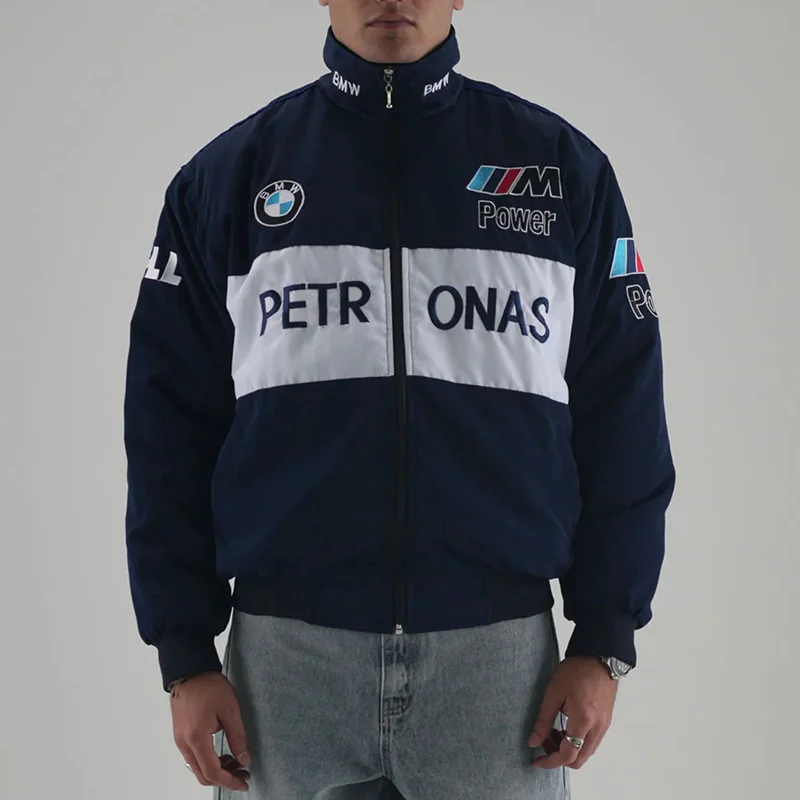 Unisex Racing Style Street Fashion Loose Racing Casual Print Jacket