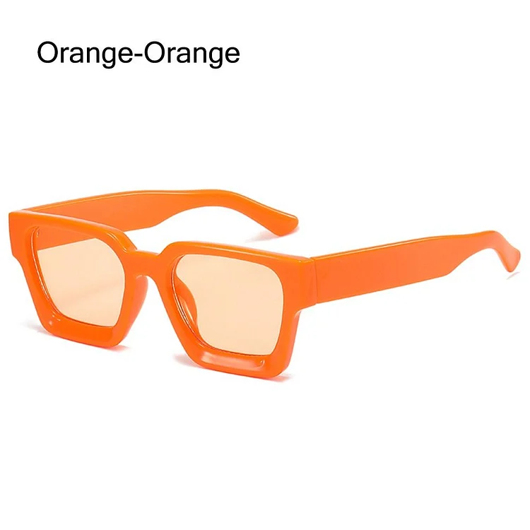 UV400 Protection Thick Square Sunglasses Black Y2K Rectangle Shades Chunky Sun Glasses for Women & Men