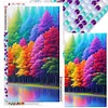 Diamond Painting-DIY Full Round Drill Rainbow Forest(70*40 CM)