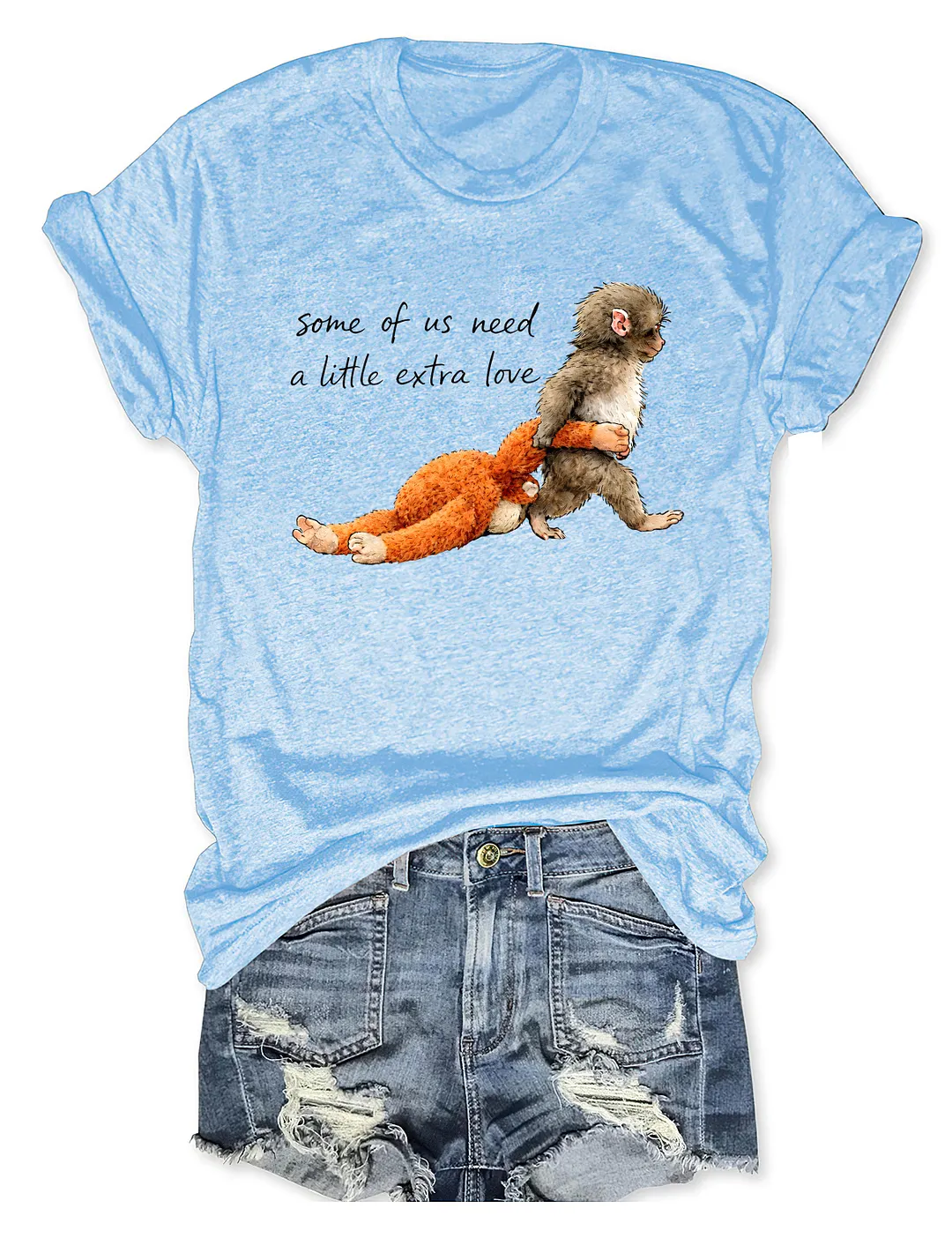 Some Of Us Need A Little Extra Love Punch Monkey T-shirt
