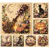 Halloween Bead Art DIY Pearl Painting Kit with Frame 20x20cm