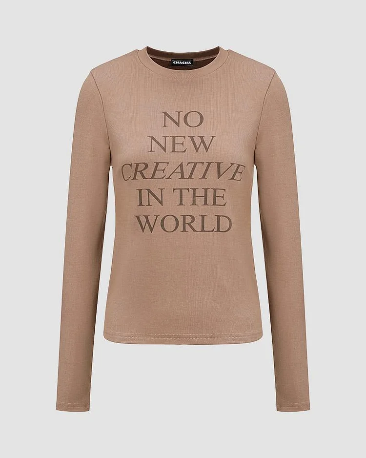 No New Creative Graphic Top