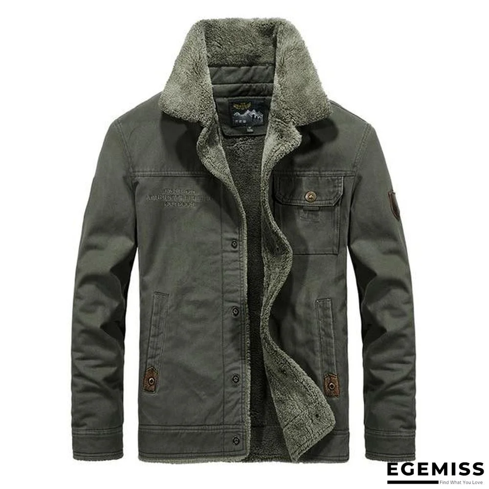 Men Brand Bomber Jacket  Autumn Winter Thick Warm Military Jacket Men Fur Collar Plus Size 6XL Fleece Coat Jaqueta Masculina | EGEMISS