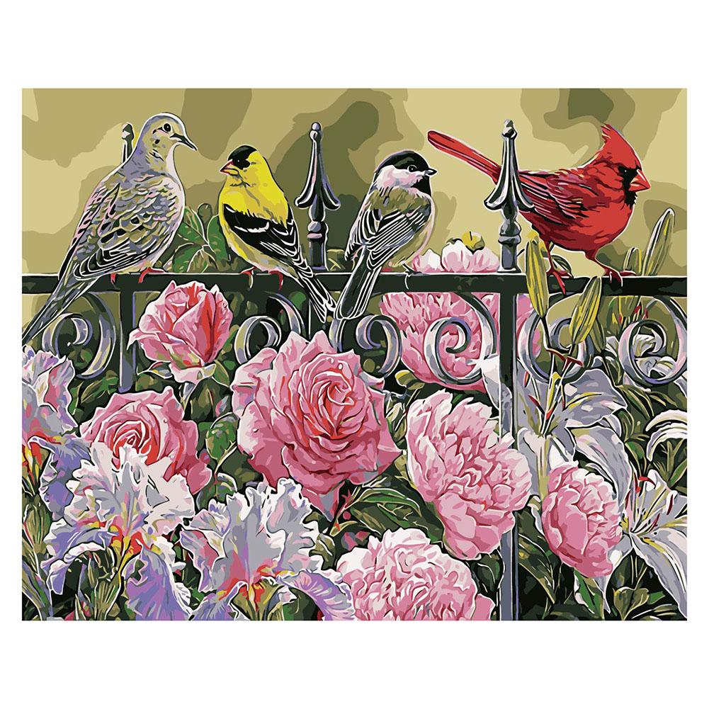 

40*50CM Paint By Numbers-Flower Bird, 501 Original