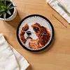 Quilted Animal Magnetic Needle Minder 40mm Needle Holder Back Suction Design Wooden Base for Cross Stitch Embroidery Needlework Accessories