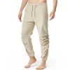 Men's Cotton and Linen Drawstring Jogging Casual Pants