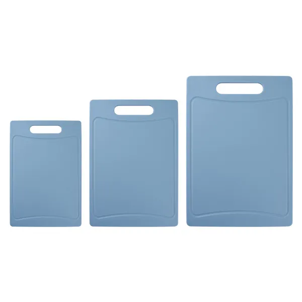 3-Piece Blue PP Cutting Board Set