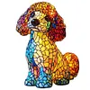 Dog Lamp Dog Series Art Night Light Stained Resin Dog Desk Lamp Home Decor