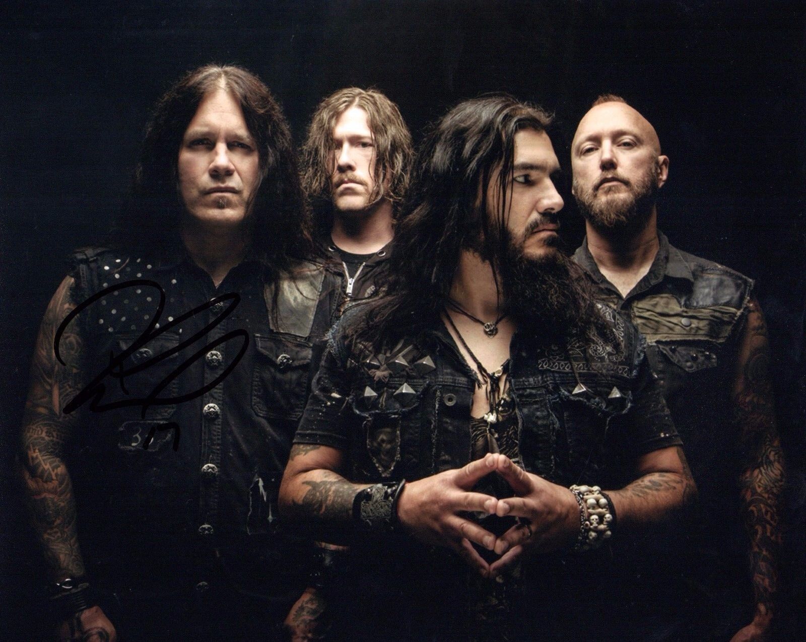 GFA Machine Head Guitarist * PHIL DEMMEL * Signed Autograph 8x10 Photo Poster painting P2 COA