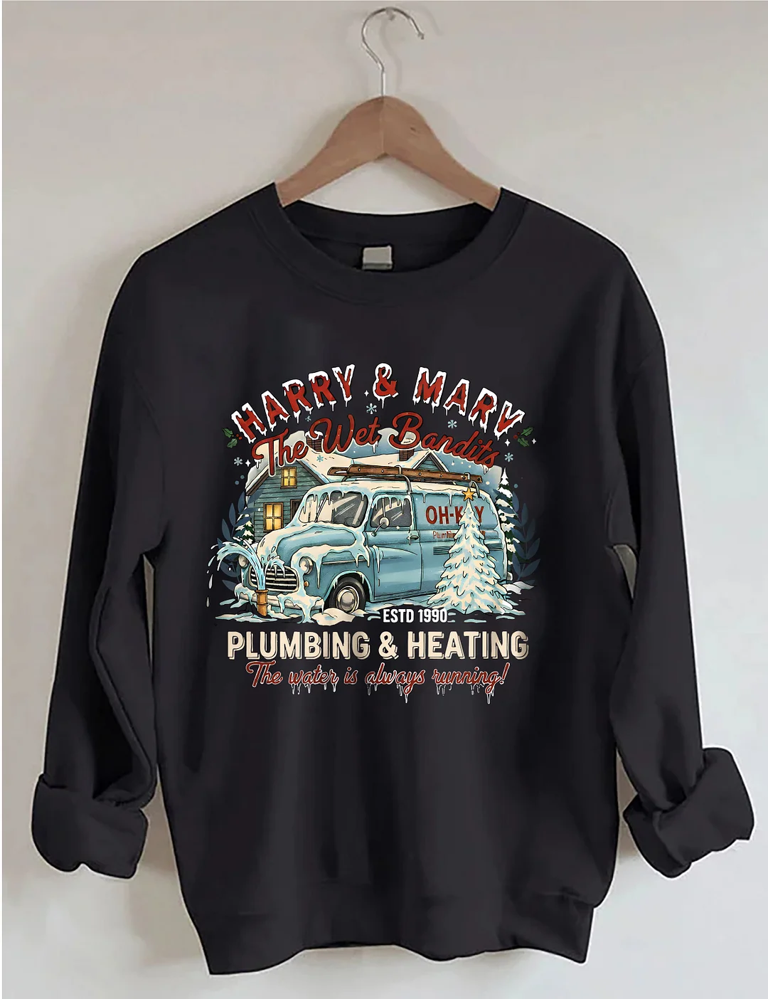 Happy & Mary The Wet Bandits Christmas Sweatshirt