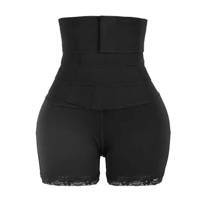 Billionm Butt Lifter Shorts With Waist Wrap Trainer Shapewear Women Slimming Tummy Control Belt Reductive Girdle Modeling Strap Shaper