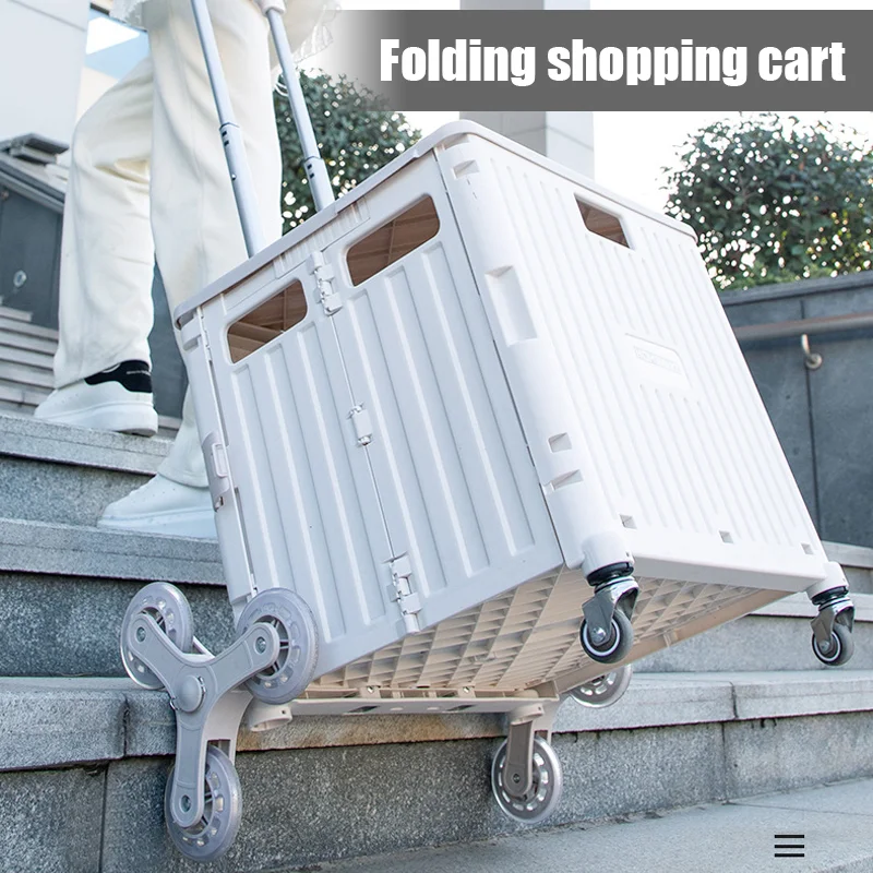 SAKER® Foldable Cart with Stair Climbing Wheels