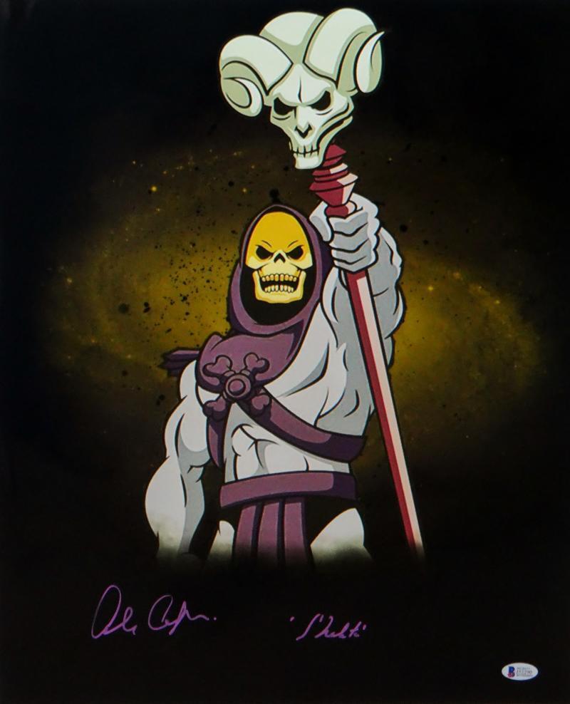 Alan Oppenheimer Autographed Skeletor 16x20 Photo Poster painting- Beckett Auth *Purple