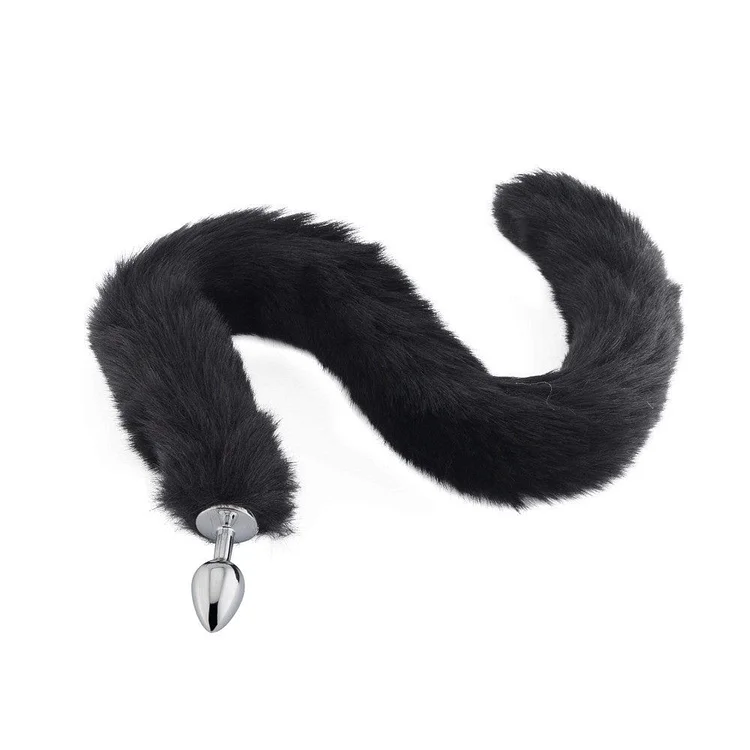 Black Fox Tail Plug 32