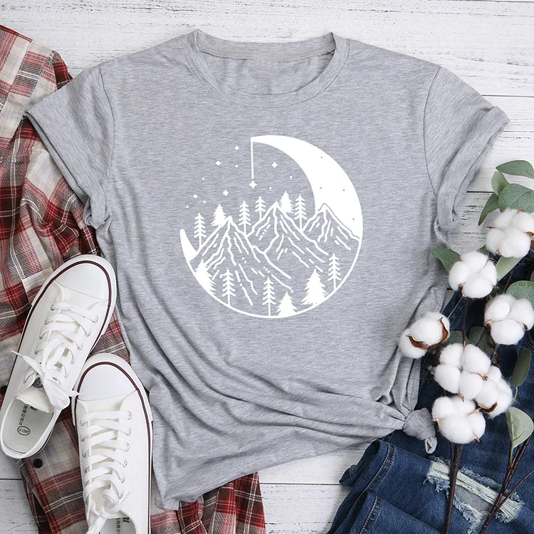 Moonlit Mountain T-Shirt Tee-06218