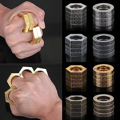PAUPOOTM Hard Self Defense Rings