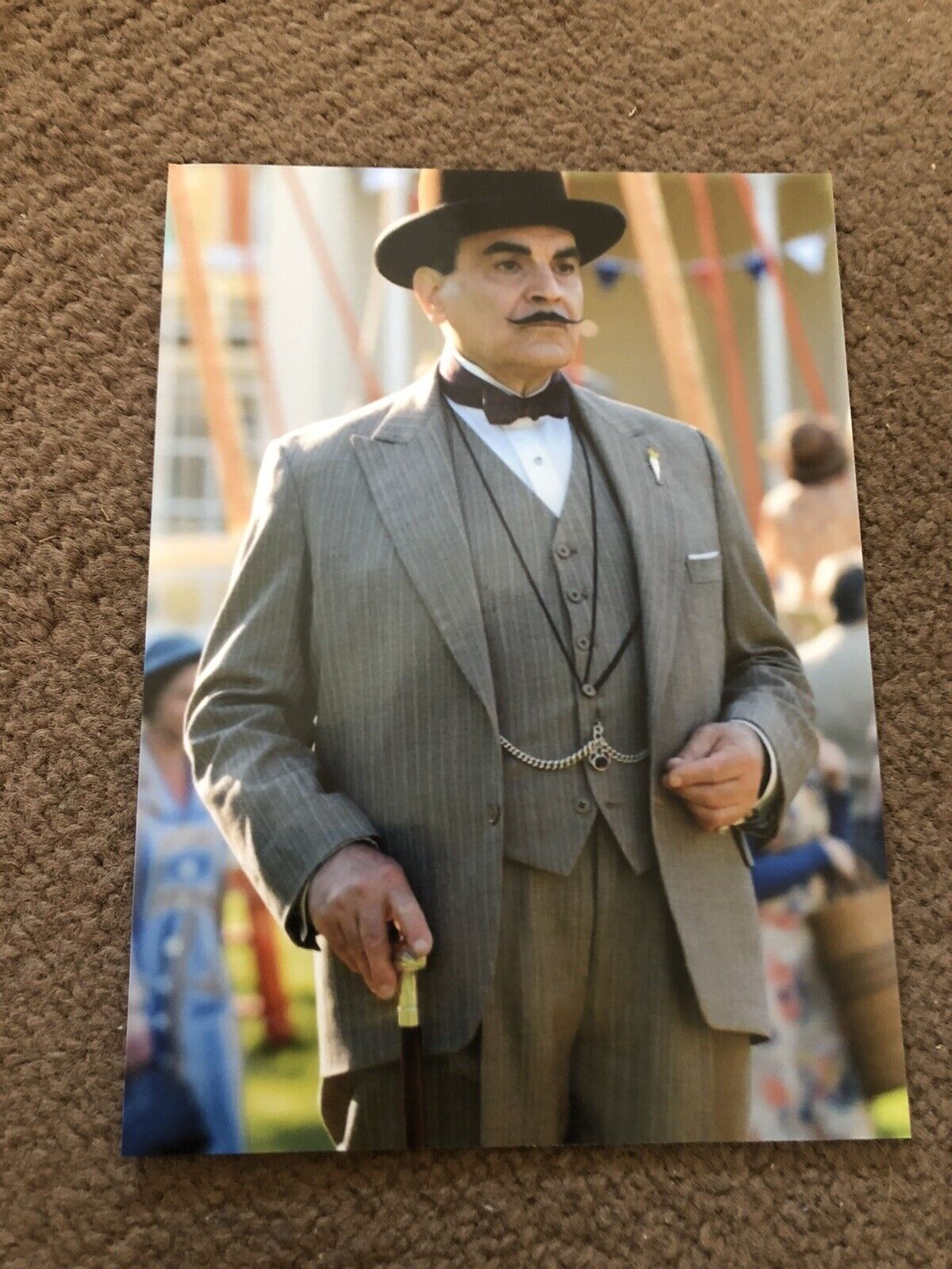 DAVID SUCHET (POIROT) UNSIGNED Photo Poster painting- 7x5”