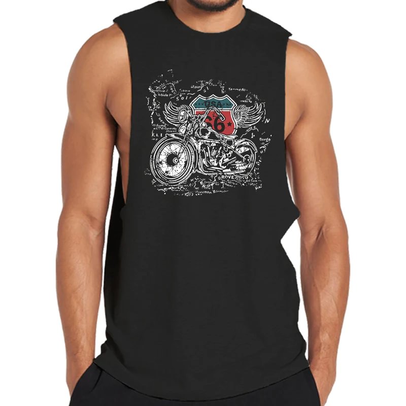 Cotton USA 66 Road Men's Tank Top tacday