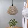 Woven Paper Rope Lamp Shade Simulation Rattan Light Shade for Living Room Hotel