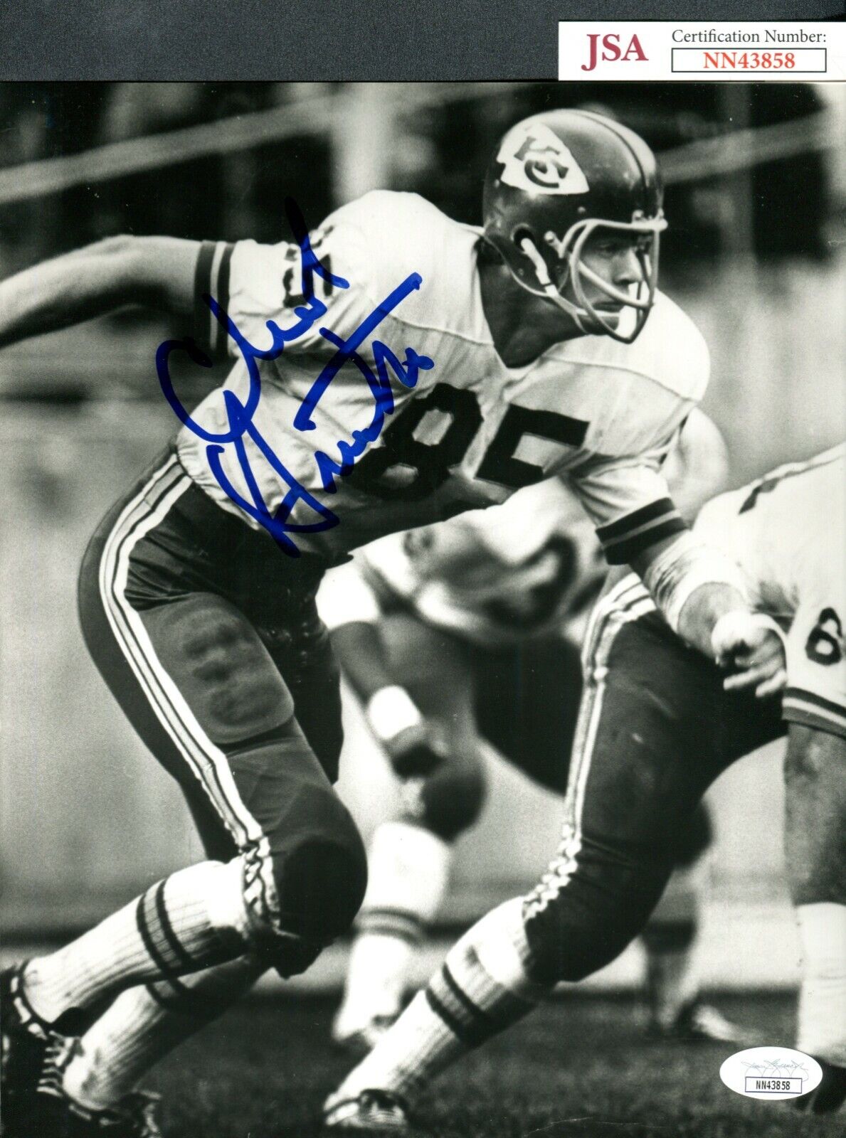 JSA Chuck Hurston Autographed Signed AUTO 8x10 Photo Poster painting Kansas City Chiefs TRB 667