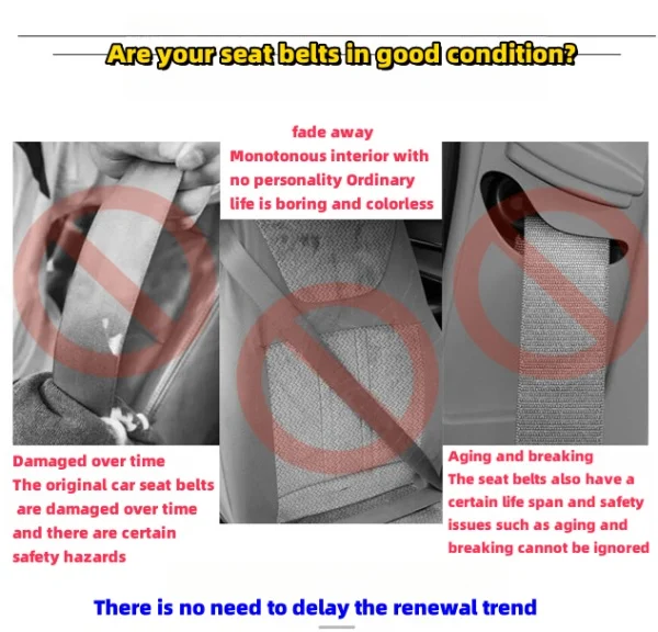 Universal Colored Seat Belts For Cars