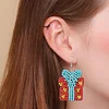 12 Pairs Christmas Diamond Painting Earrings DIY Diamond Art Earrings for Adults