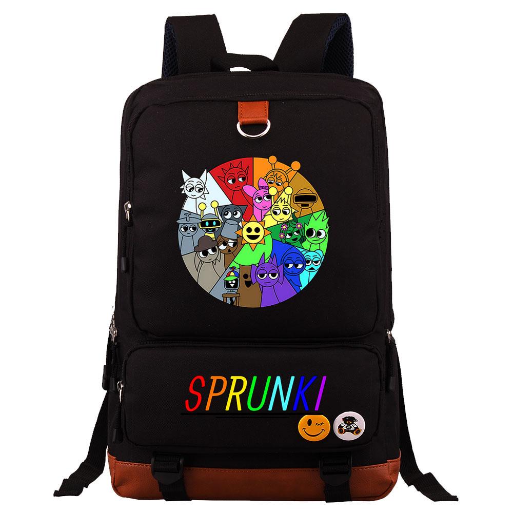 Mayoulove Sprunki Backpack Lightweight Design for School and Outdoor Activities-Mayoulove