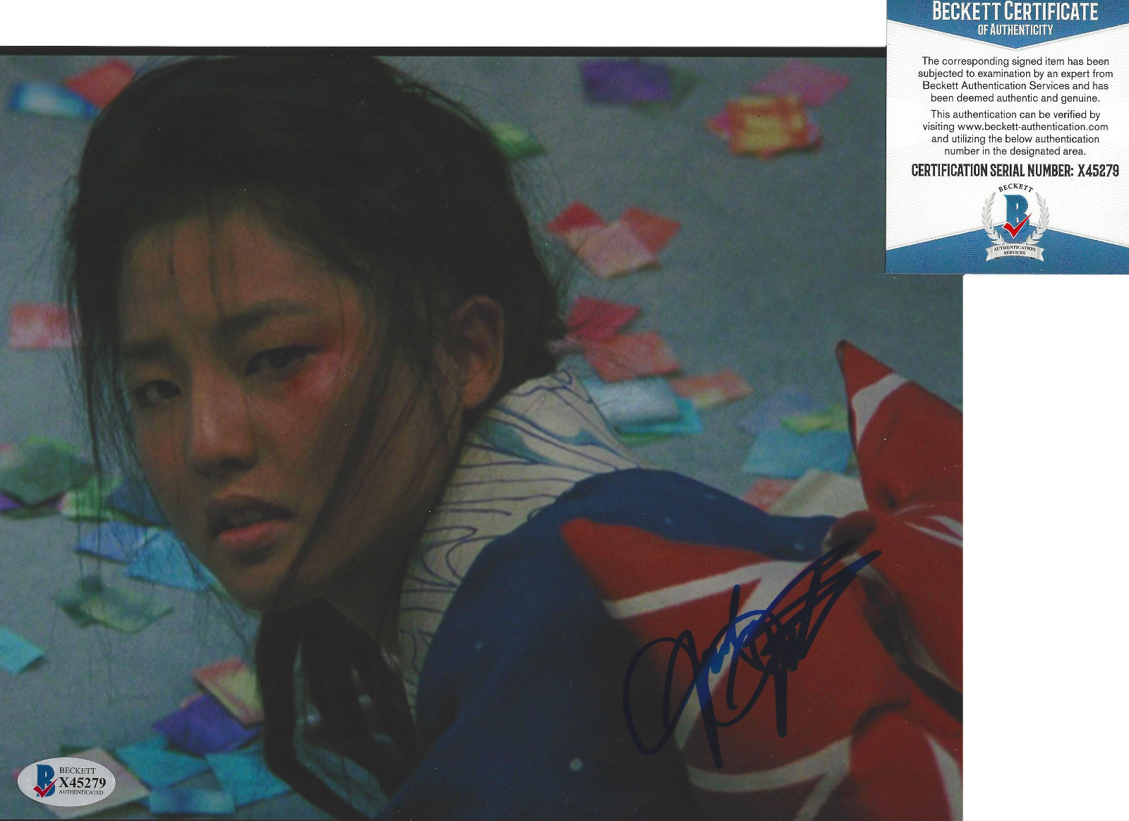 TAMYLN TOMITA SIGNED THE KARATE KID: PART II 8x10 MOVIE Photo Poster painting E BECKETT COA BAS