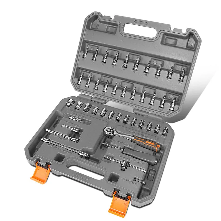 42pcs 1/4 in. Drive Sockets & Ratchet Tool Set