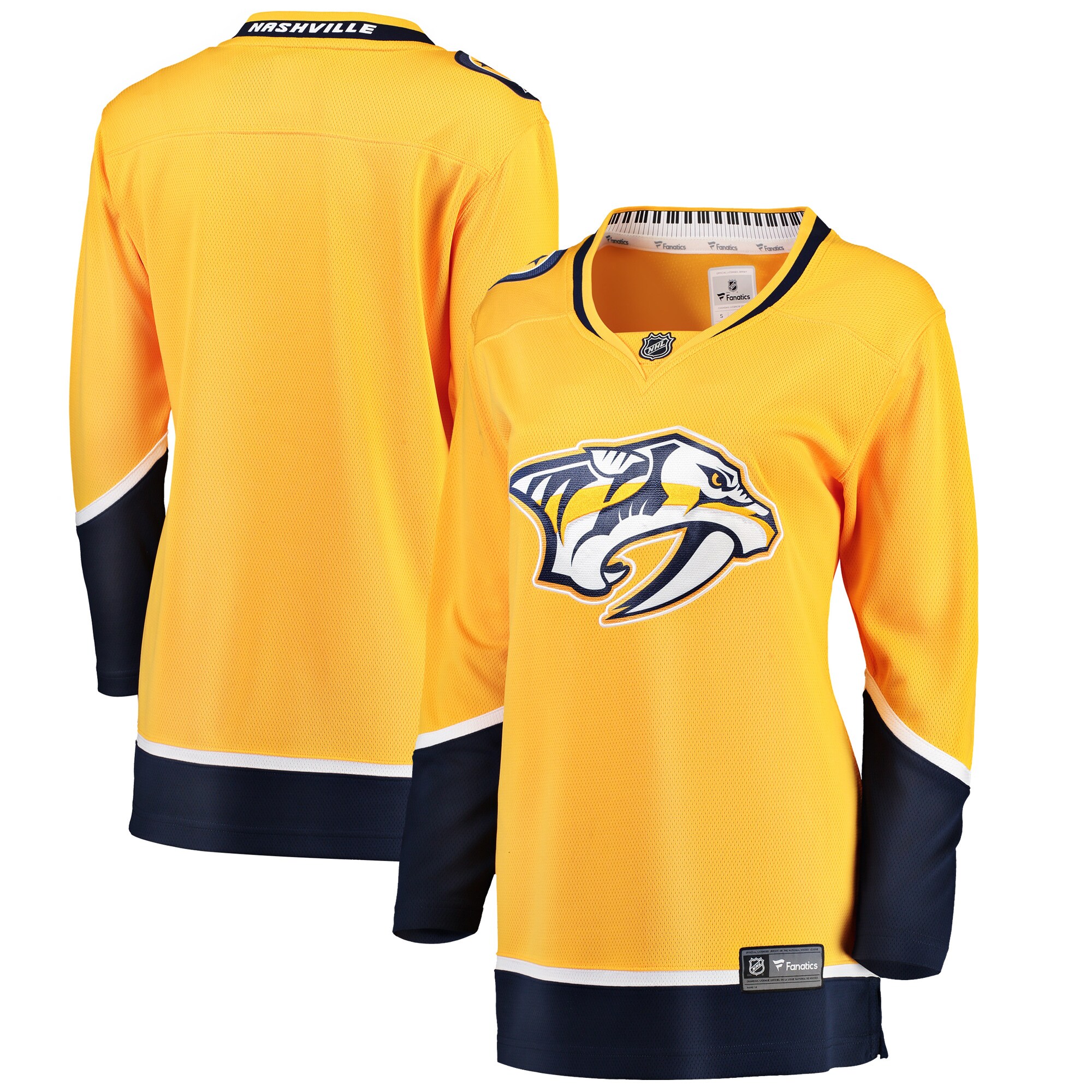 Nashville Predators Fanatics Women’s Breakaway Home Jersey – Yellow mysite