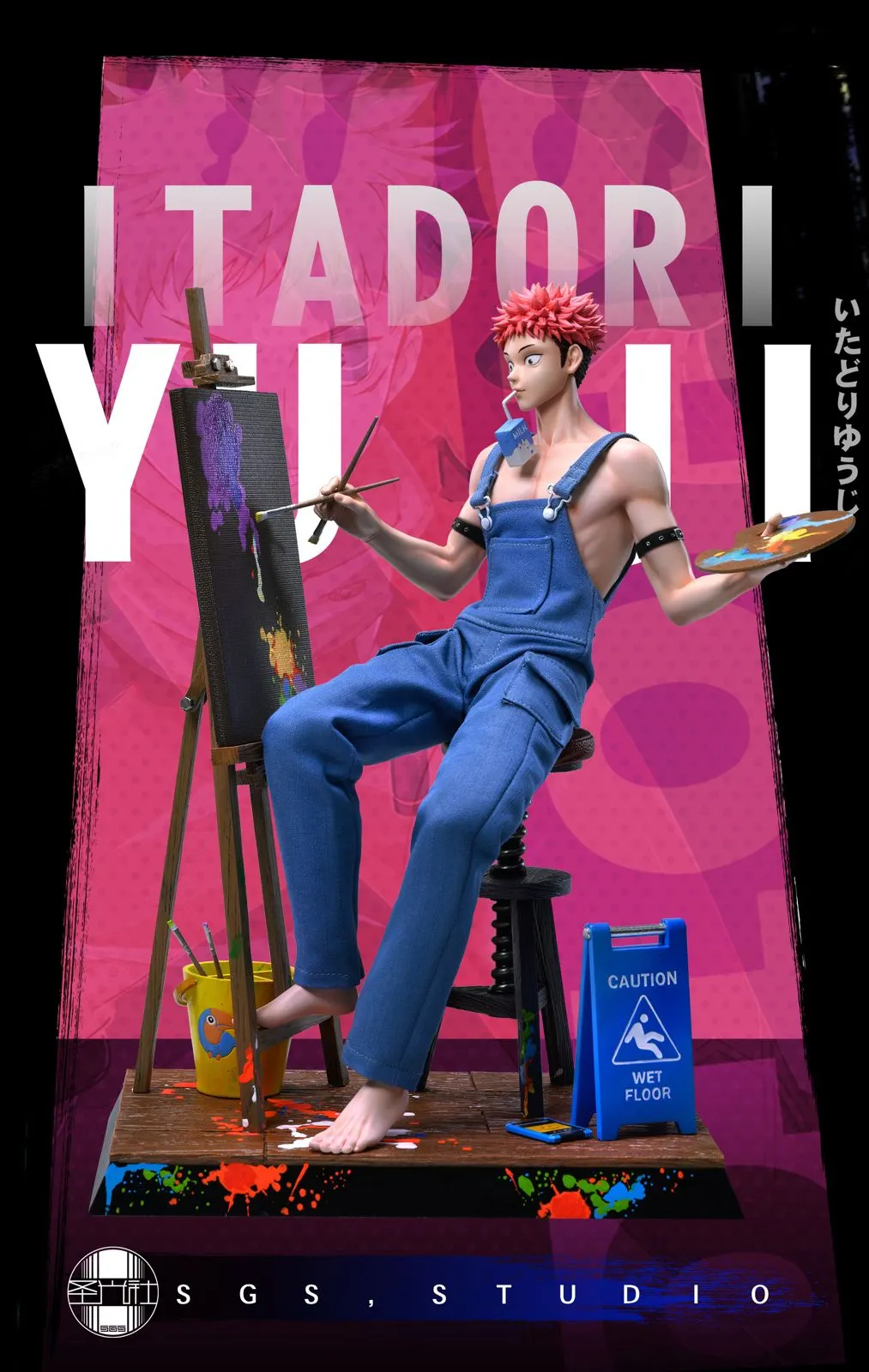 Painter Yuji Itadori - Jujutsu Kaisen Resin Statue - SGS Studio