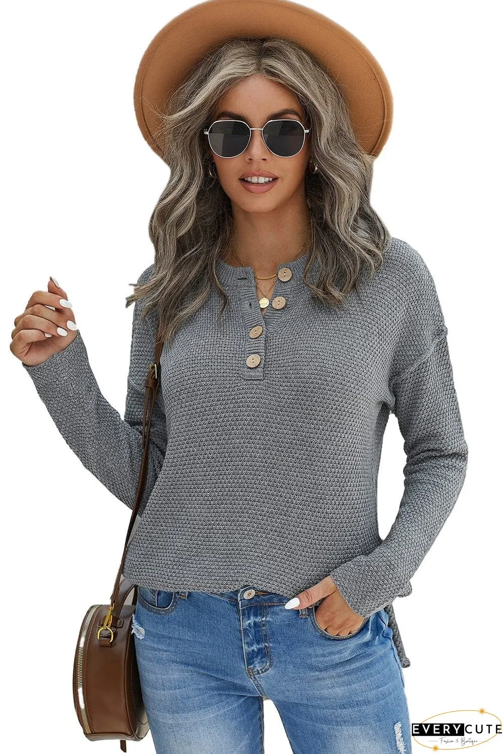 Women's Long Sleeve Henley Shirt