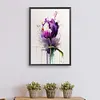 Purple Watercolor Flowers-Paint By Numbers Acrylic Painting 30*40CM(Watercolor)