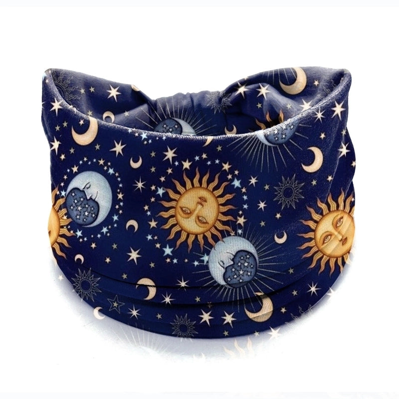 Women’s Hair Band African Print Pattern Wide Edge Elastic Knot Sports Yoga Headband Women’s Headwear Hair Accessories