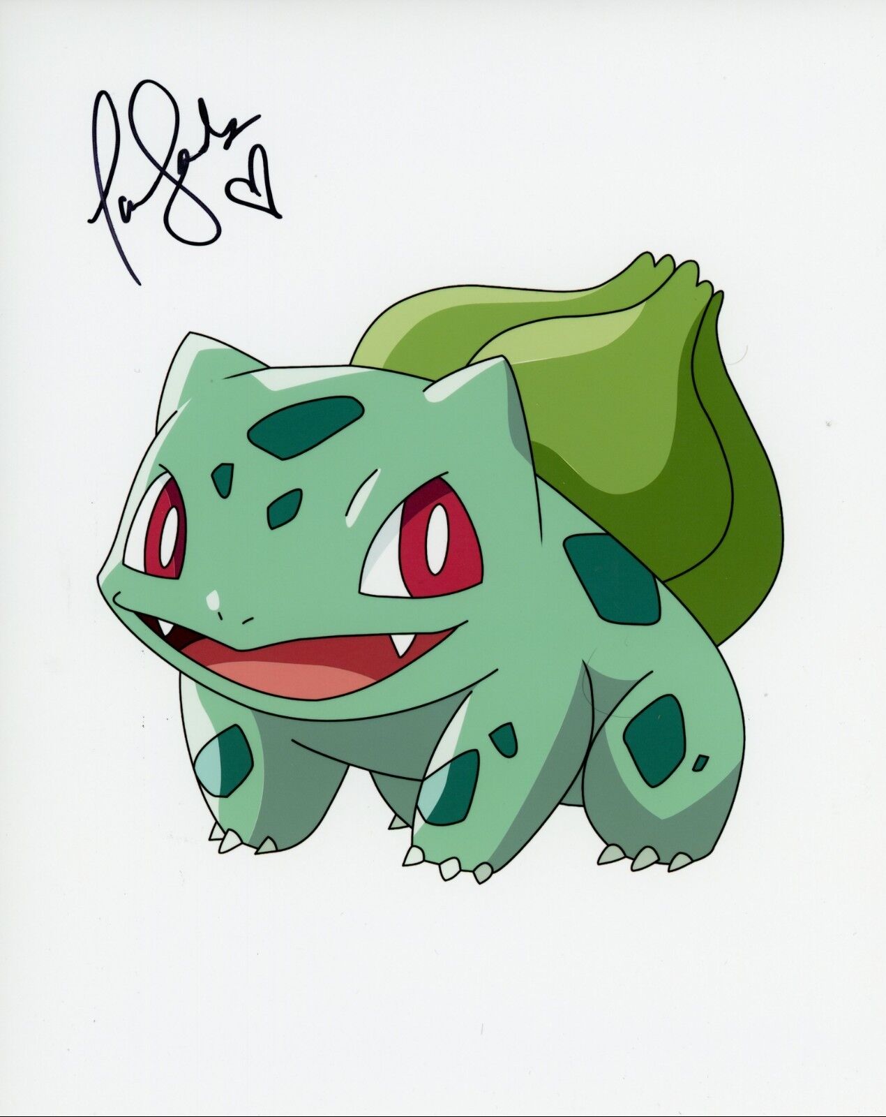 ~ TARA SANDS Authentic Hand-Signed Bulbasaur - POKEMON