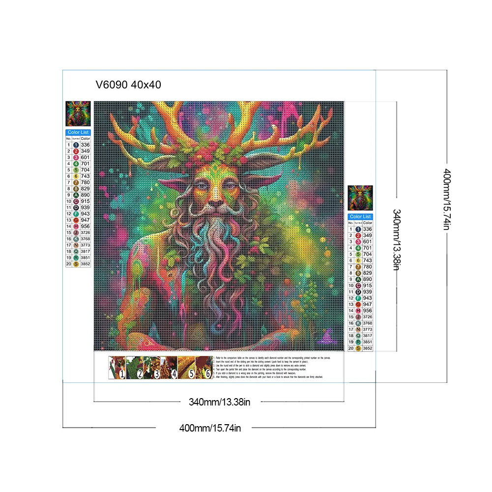 Diamond Painting - Full Round Drill - Nature Man(Canvas|40*40cm)