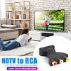 HDMI-compatible Male to 3 RCA Female Composite AV Audio Video Adapter Converter