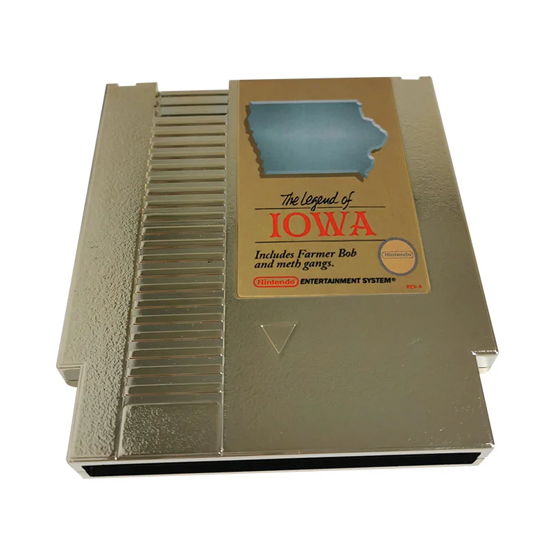 The Legend of Iowa For Nintendo NES - 8 Bit Game Cartridge