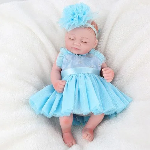 17" Little Lily Reborn Baby Girl Full Silicone Doll | Reborn Shoppe - Reborn Shoppe