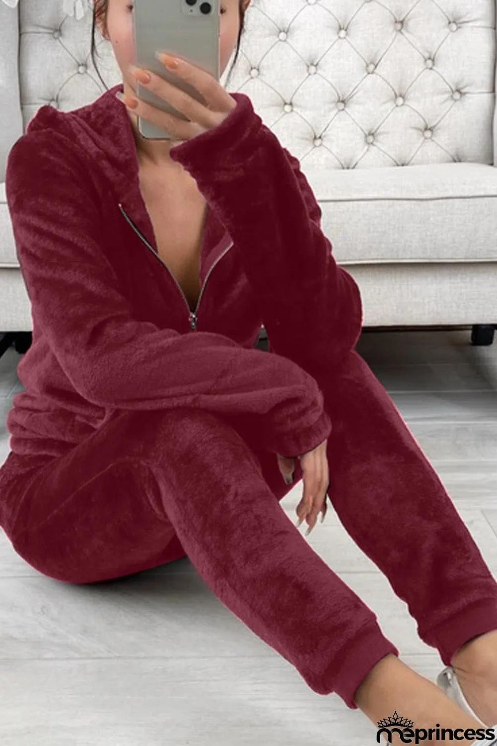 Fleece Hoodie and Pants Sportswear