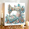 Framed Diamond Painting - Special Shaped - Sewing Machine (25x25cm)