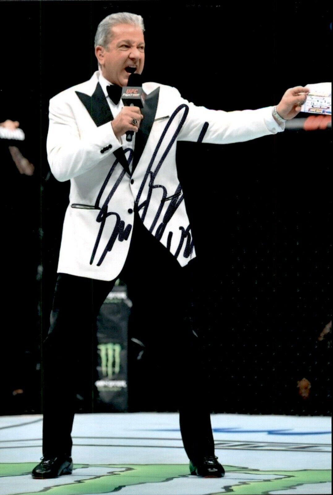 Bruce Buffer SIGNED autographed 4x6 Photo Poster painting UFC RING ANNOUNCER