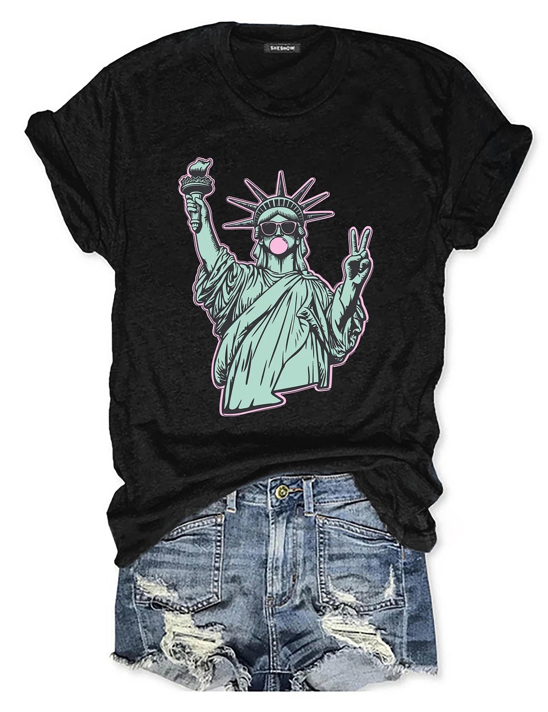 4th Of July Statue Of Liberty T-shirt